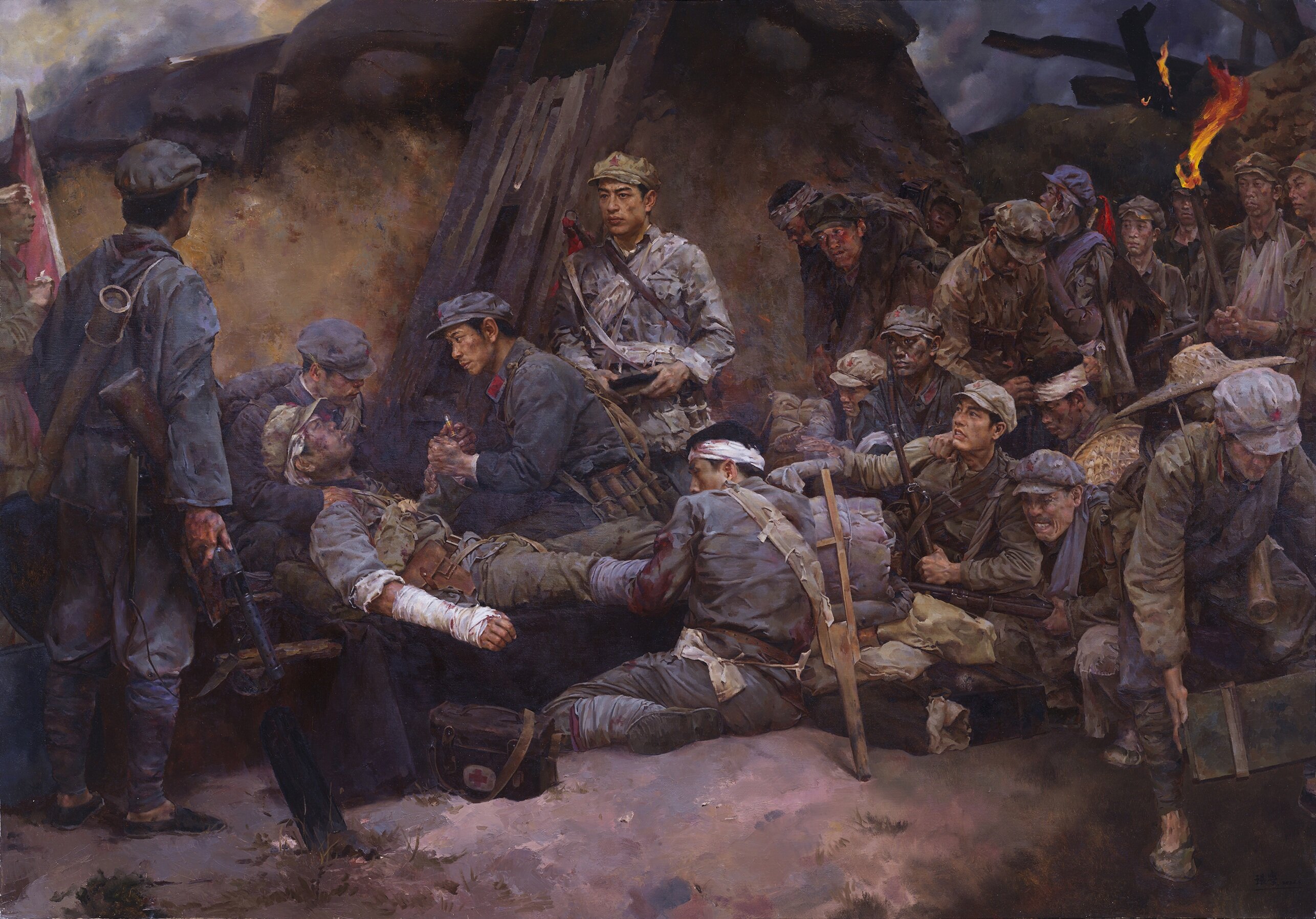 9.  《一颗带血的子弹》  张学油画 .jpg