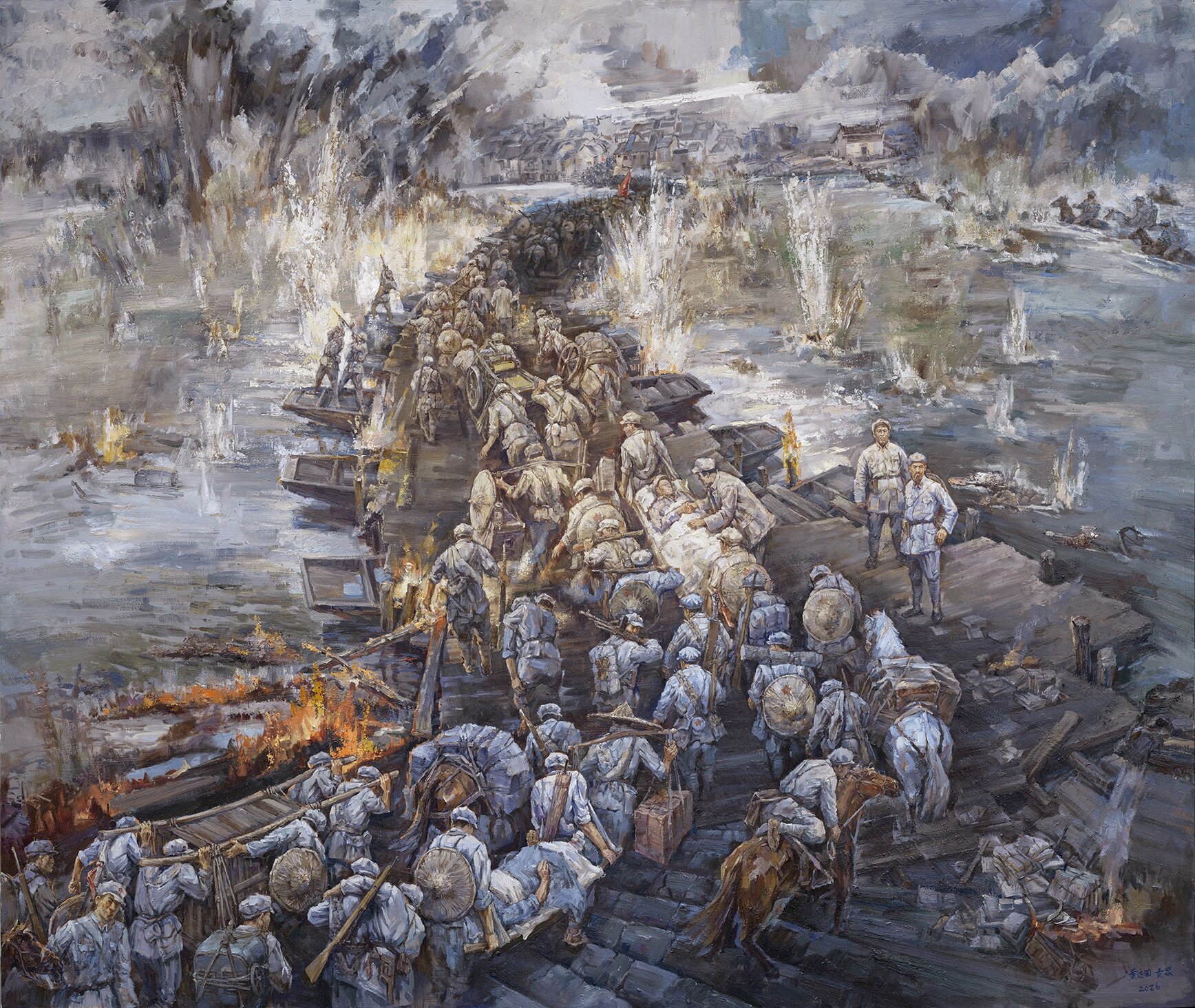 3  红军军委纵队过湘江（油画） 黄远回 黄燚.jpg